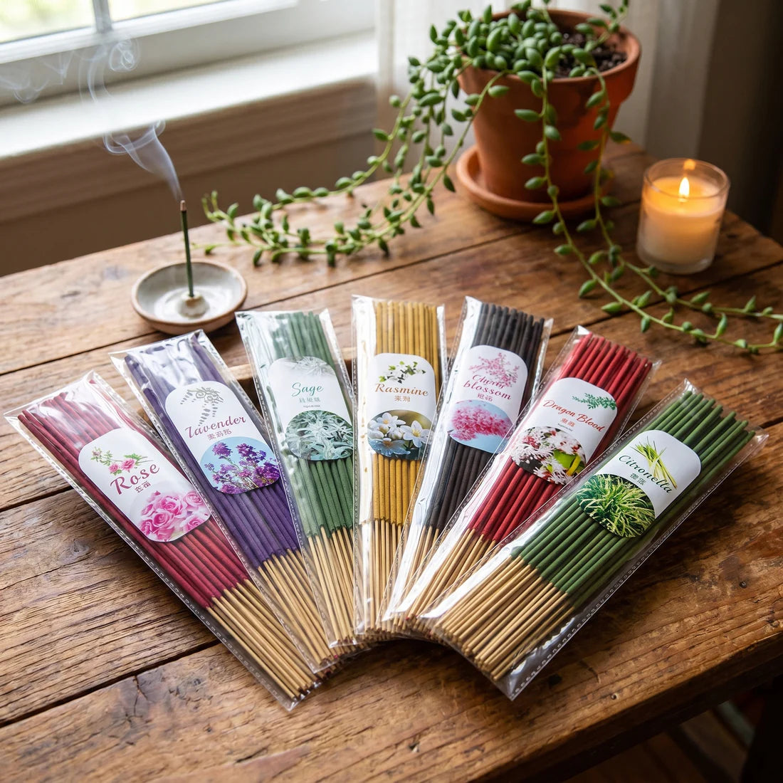 Incense Sticks – 7 Scent Variety Pack